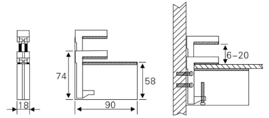 Glass Shelf Supports (BCM830)