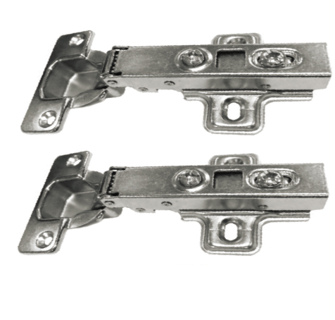 Imex Pair of Full Overlay Soft-Close Hinges with Plates
